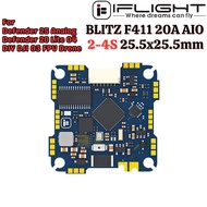 iFlight BLITZ F411 AIO 2-4S 25.5x25.5mm for Defender 25 Analog / Defender 20 Lite O4 / DIY DJI O3 RC