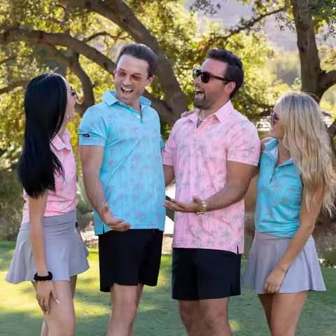 Men's Golf Polo Shirt summer golf short sleeves, fast dry breathable casual shirt wild shirt Popsicl