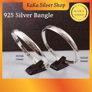 【润月】925纯银 福禄寿手镯 | Original 925 Silver Bangle For Women / Men (322145/146) | Gelang Tangan Perempuan / Lelaki Perak 925