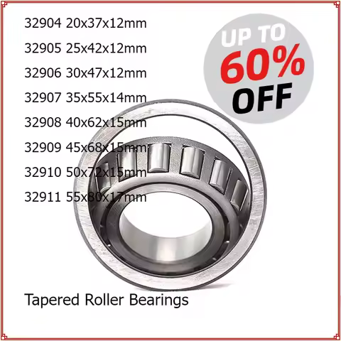Tapered Roller Bearings 32904 32905 32906 32907 32908 32909 32910 32911 32909 45x68x15mm
