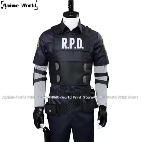 《Custom Size》Game Remake Re Leon Scott Kennedy Outfit Cosplay Costumex;3,v'6.f;9,