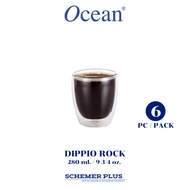 OCEAN Doppler Double Wall Glass | Pack Of 6 |Serve Both Hot And Cold Drinks.