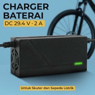 ALASICKA Electric Bike Scooter Battery Charger Adapter DC 29.4V 2A - TCDZ0001
