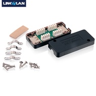 Linkwylan Network CAT7 600MHz Ethernet LAN Cable Junction Box LSA Connection Adaptor RJ45 Extention 