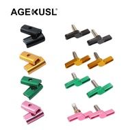 AGEKUSL Bicycle Hinge Clamp Levers Plate C Buckle Bike Hinge Clamps Use For Brompton 3 Sixty Pikes Camps Folding Bike