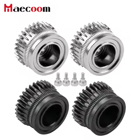 CR K1C Extruder K1 Gear All Metal Filament Drive Gear for Creality K1 Max Extruder Nickel Plated DLC