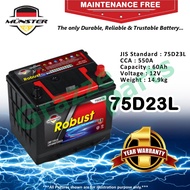 Münster Robust MF CMF 75D23 | 75D23L (60AH) Car Battery Bateri Kereta Proton Toyota Honda Kia Hyunda