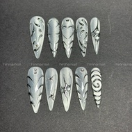 H36 - Moonlight Cat Eye - Embossed Painting