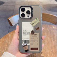 Coffee Color Matte Shockproof Phone Case Compatible With IPhone 16, 15, 14, 13, 12, 11 Pro Max, X, X