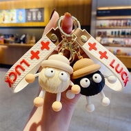 GANTUNGAN Qianhe Qianxun New Cartoon Small Briquette Keychain/Cute Women's Keychain Creative Doll Ca
