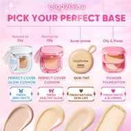 Glad2Glow Base Make Up - Perfect Glow & Cover Cushion - 2in1 - Blur & Cover Loose Powder - Flawless 