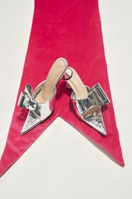 NICHp Chic Bow Detail Mules | Women Pointed Toe Mid Heel Shoes | Elegant Casual Dress Footwear