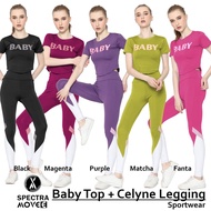 BABYCEL GYM SET ZUMBA AEROBIC DANCE FITNESS GYM CLOTHES SET