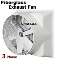 THREE Phase Power 146CM Fiberglass Exhaust Fan (57") 57 Inch Industrial Heavy Duty Ventilator Ventil