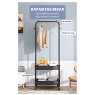 Alexa RACK Trolley/2-Tier STAND HANGER Trolley Clothes RACK With Wheels