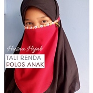[HUSNA HIJAB] Plain Lace Lace Veil for Children Children's Lace Veil/ Children's Veil/