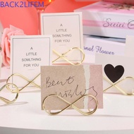BACK2LIFEM Card Holder Card Clamps Place Card Menu Stand