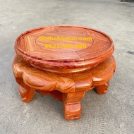 Đôn gỗ hương đế gỗ kê tượng kỷ tròn kê tượng và đồ thờ cúng 2 cỡ