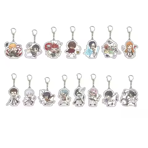 Ichigo Kurosaki Uryu Ishida Sosuke Aizen Acrylic Keychain Toys C