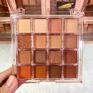 Phấn mắt Sivanna 16 ô có nhũ tone tự nhiên My Candy Box Palette HF150 - Bảng màu mắt có nhũ