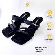 5cm high sandals with cross and horizontal straps with rose charms - PJ - (847tta) - Genuine Jolie p
