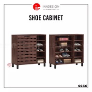 tbbsg SC36 2 Doors +1 Open Shelf Shoe Cabinet