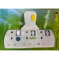 EXTENSION SOCKET POINT WITH 3 OR 4 PLUG POINTS - READY STOCK