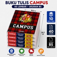 (10 BOOKS) 40 SHEETS CAMPUS GREEBEL NOTEBOOK (1 PACK 10 BOOKS) B5 Campus 40-5R