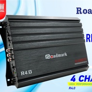 Roadmark R4.0 4-Channel Class AB High Performance Mosfet Car Amplifier - [2400 MAX] WATTS