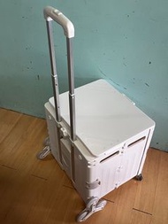 可拆疊白色八輪爬樓梯購物車/買餸車