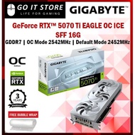 GIGABYTE GeForce RTX 5070 Ti Eagle OC ICE SFF 16G GDDR7 GRAPHIC CARD (GV-N507TEAGLEOC ICE-16GD)