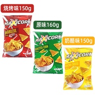 Indonesia Imported Snacks Max MAXICORN Cheese Barbecue Original Corn Chips Triangle Potato Chips2511