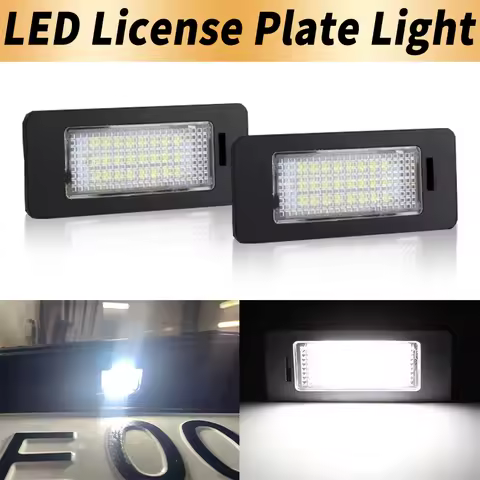 2PCS LED License Number Plate Lights Canbus ​For BMW F32 13-up E39 96-03 M5 97-03 E60 E61 03-07 LCI 