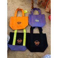 TRADER JOE’S HALLOWEEN 2025 MINI CANVAS TOTE BAG & LARGE TOTE BAG