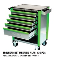 Troli Kabinet Mekanik 7 Laci 136pcs