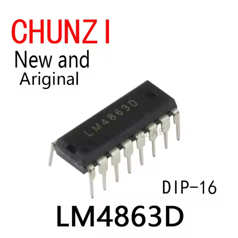 10PCS New and Original LM4863 Audio Amplifier NEW IC DIP-16 LM4863D