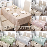 Leave-in Waterproof Tablecloth Peva Plaid Tablecloth And Mat Table Dining Tablecloth Coffee C7g5