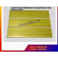 Chest Name Plate Material Name/ Plain BrassTAG 2cm x 8cm Thickness 0.4mm Precision Blunt Angle