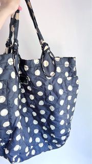 Marc By Marc Jacobs Tote Bag (大 size) ，Marc Jacobs 奶粉袋，深藍色米色波點tote bag