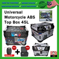 45L Motorcycle Box Waterproof Top Box Aluminium Motorcycle Givi Top Box Motor Box Motosikal