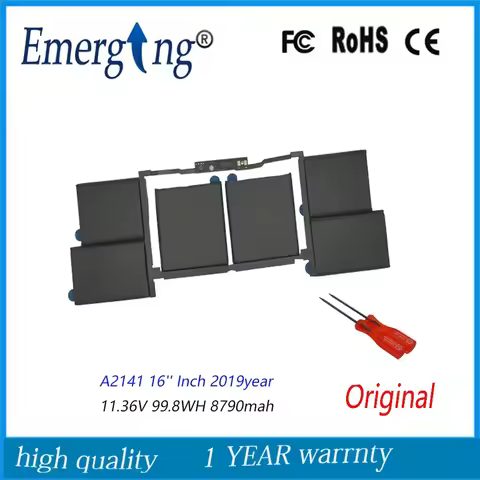 11.36V 99.8WH 8790mah New Original A2113 Laptop Battery for Apple Macbook Pro 16'' Inch A2141 2019 y
