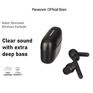 Panasonic RZ-B110W Water Resistant Wireless Earbuds Ergonomic Fit RZ-B110WDE-K