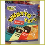 ⚠ ▧ ├ whatta Tops assorted cupcake 1packx10s (Chocolahat, cookies and cream,vanila cream & mango gr