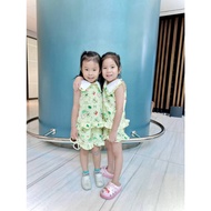 Happyfluffy [New Pattern] Avocado&Toast Girls' Set Clothing Toddler