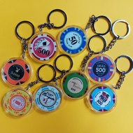 Casino Premium Poker Chips Keychain