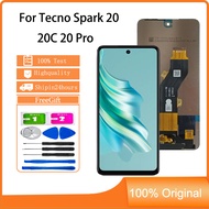 smhdmy Display For Tecno Spark 20 KJ5 20C BG7 20 Pro KJ6 LCD Touch Screen Replacement