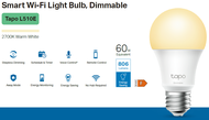 TP-Link Tapo Smart Wi-Fi Light Bulb Series - Tapo L510E/L520E/L530E