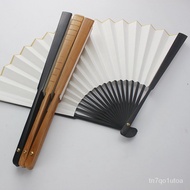 AT-🚀Xuan Paper Blank Folding Fan Sprinkling Gold Semi-Cooked Xuan Pen Freehand Calligraphy PaintingDIYChinese Style Men'