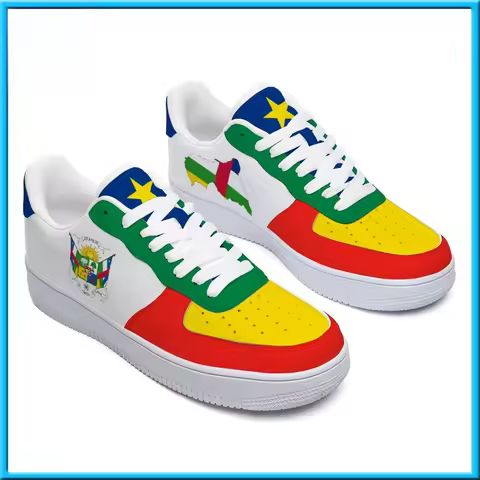 Dropshipping Print On Demand Custom Print Air Force Sneaker Shoes Cameroon Central African Chad Cong