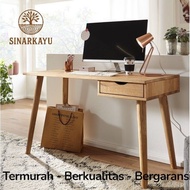 Wooden Drawer Table 120 x 50 x 75 cm/ Work Table Study Minimalist drawer table